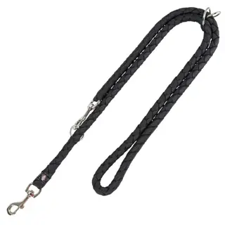 Trixie Cavo smycz przedłużana, czarna - S - M: dł. 200 cm, Ø 12 mm