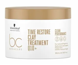 Schwarzkopf BC Time Restore Clay Treatment Q10+ Glinkowa Maska do Włosów 500ml