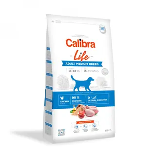 CALIBRA Life Adult Medium breed Chicken - sucha karma dla psa - 12kg