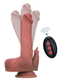 Heated Thrusting & Rotating Dildo With Clitoral Stimulation