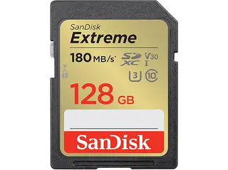 Karta pamięci SANDISK Extreme SDXC 128 GB 180/90 MB/s C10 V30 UHS-I U3