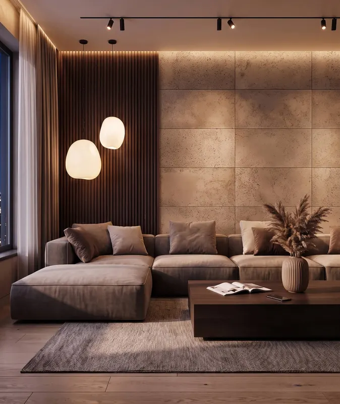 120x60 cm DS - (cappuccino) - płyta beton architektoniczny ultralekka
