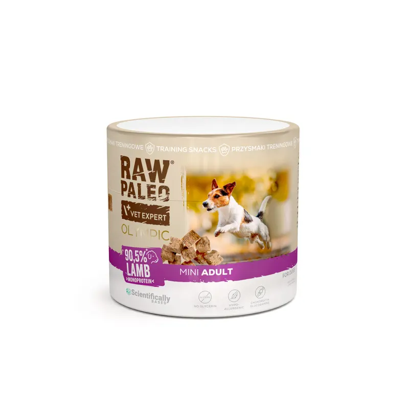VETEXPERT Raw Paleo Olympic Lamb Mini Mono - przysmak dla psa - 90g