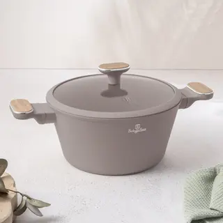 Garnek z pokrywką Ø24 cm – BerlingerHaus BH-8339 Taupe Nordic