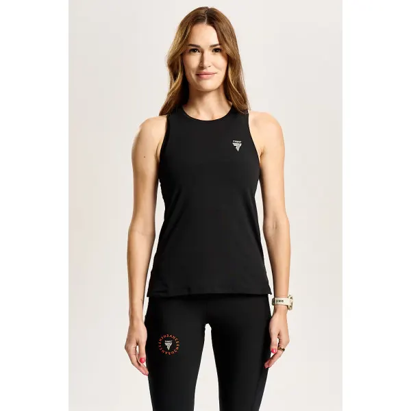 Czarny damski top biegowy TW ENDURANCE SINGLET TOP 171 W TREC BLACK - M
