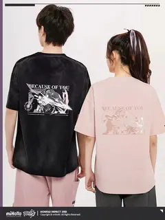 [Genuine] Game Honkai Impact 3RD Elysia Because of You Story Theme T-shirt Cosplay Costume Anime Character Tops Halloween Gifts