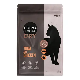 Cosma sucha karma dla kota, tuńczyk i kurczak - 2 kg