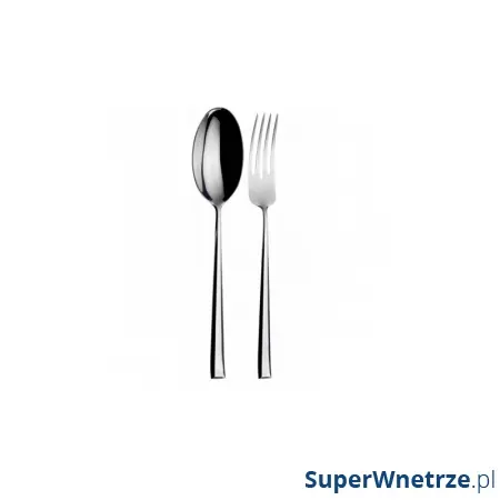 2 częściowy zestaw do serwowania 30,5x14x3 cm Casa Bugatti DUETTO srebrny