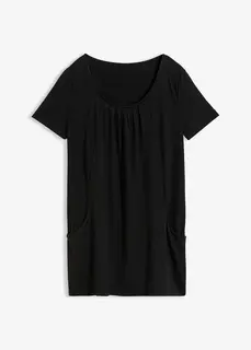 Długi shirt z wiskozą