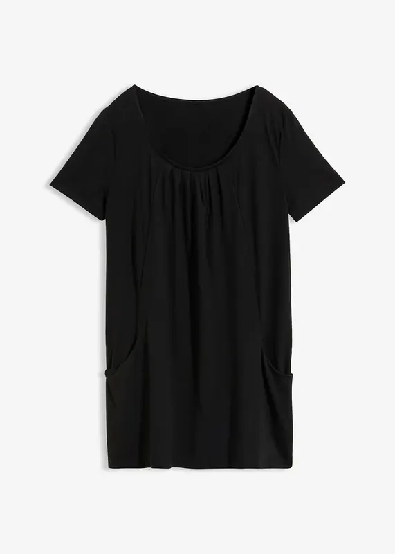 Długi shirt z wiskozą