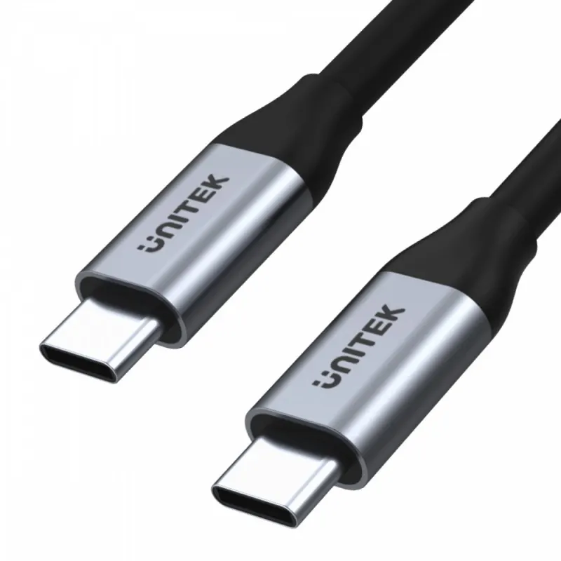 Unitek Kabel USB-C - USB-C PD, 10Gbps, 4K60Hz, 1m, M/M; C14082ABK