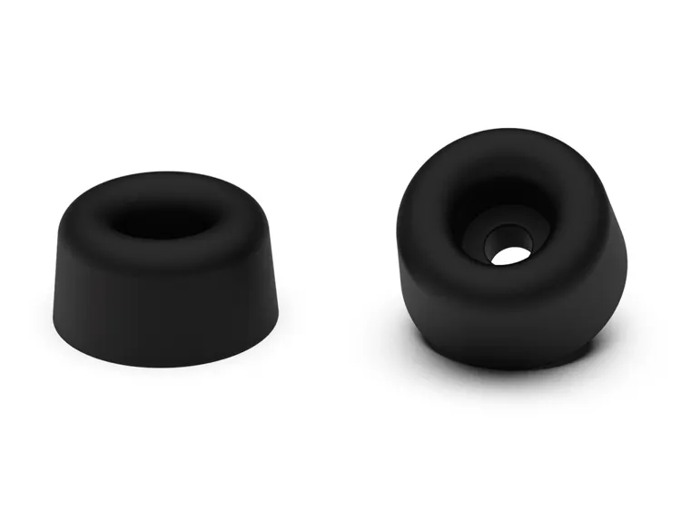 Stopka przykręcana (odbojnik) D-19,0mm H-13mm d1-4,0mm, gumowa czarna