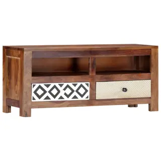 Szafka pod TV, 90 x 30 x 40 cm, lite drewno sheesham
