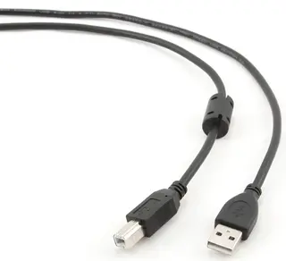 Kabel USB Gembird 2.0 AM-BM 4.5m Ferryt Czarny