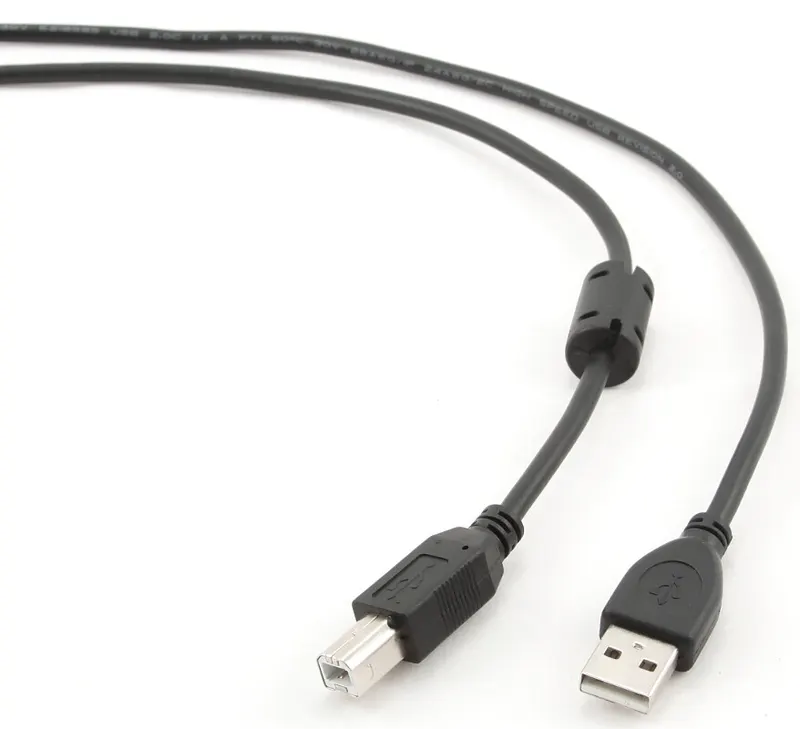 Kabel USB Gembird 2.0 AM-BM 4.5m Ferryt Czarny