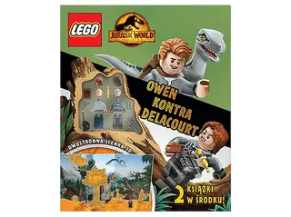 Książka LEGO Jurassic World. Owen kontra Delacourt Wielokolorowy