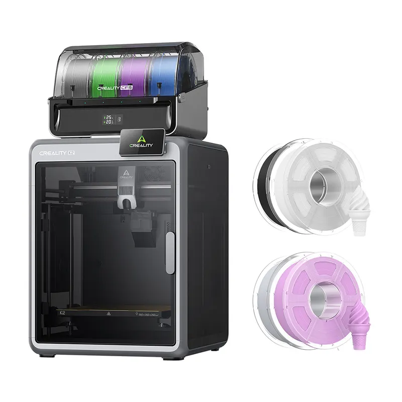 Drukarka 3D Creality K2 Combo 4 kg Filament Mecpow HS PLA – biały/liliowy/szary/czarny