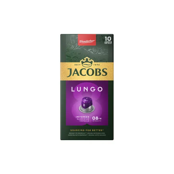 Kawa w kapsułkach JACOBS Lungo 8 Intenso do ekspresów Nespresso®, 10 szt.
