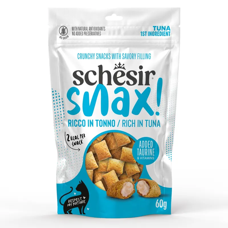 Schesir Snax! Pockets, 60 g - Tuńczyk