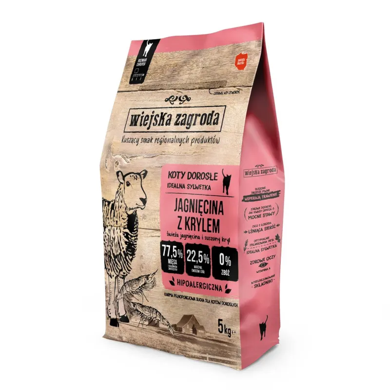 Wiejska Zagroda, jagnięcina z krylem - 5 kg