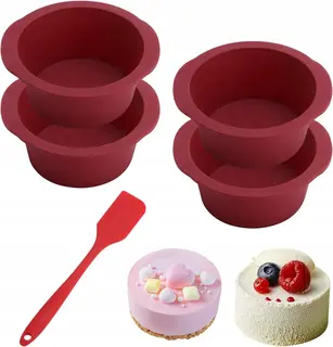 SILIKONOWA FORMA DO PIECZENIA 4 SZTUKI Ø12,6CM BEZ BPA AIRFRYER