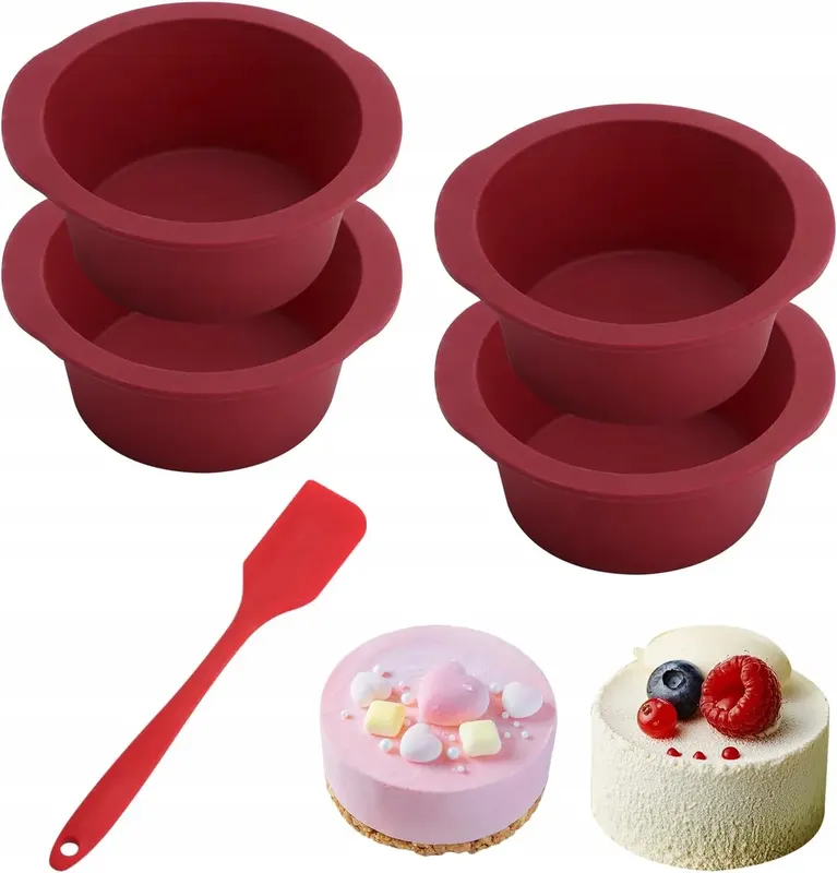 SILIKONOWA FORMA DO PIECZENIA 4 SZTUKI Ø12,6CM BEZ BPA AIRFRYER