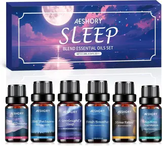 Olejki eteryczne do snu 6 x 10 ml lawenda eukaliptus aromaterapia