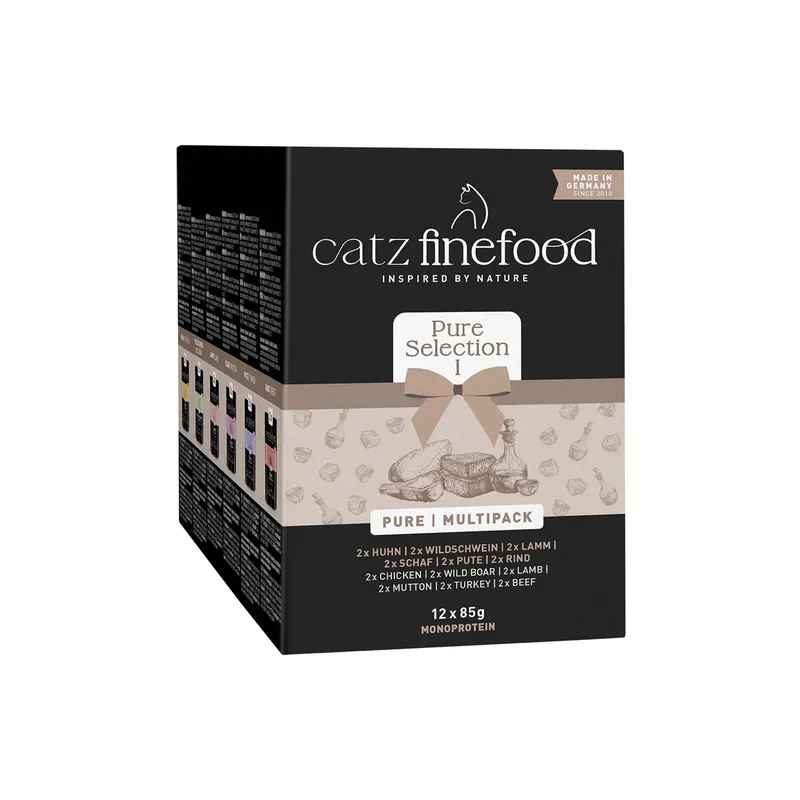 Mieszany pakiet próbny catz finefood Pure w saszetkach, 12 x 85 g - Pakiet Collection I