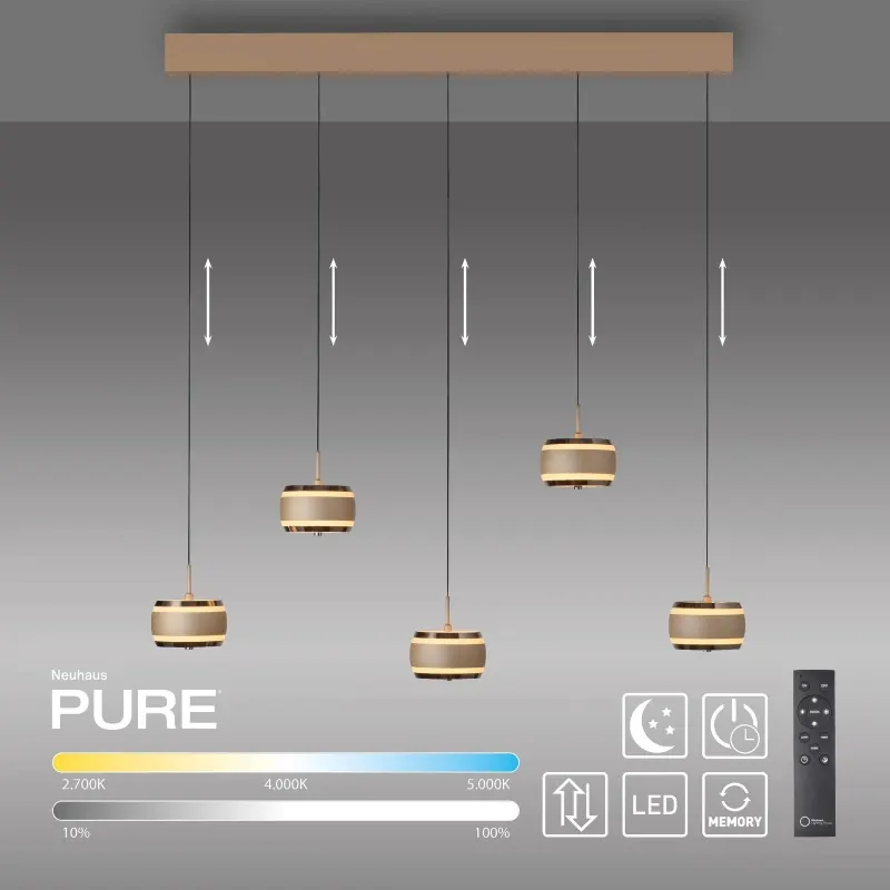 Lampa wisząca PURE FALLING RINGS LED CCT PILOT 2504-97