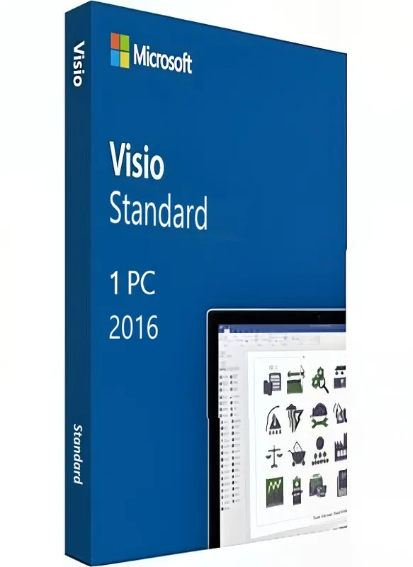 Microsoft Visio 2016 Standard - licencja i klucz do pobrania