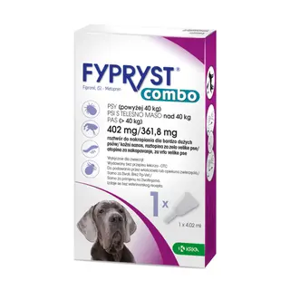 Fypryst Combo dla psów - > 40 kg masy ciała: 1 pipeta x 4,02 ml