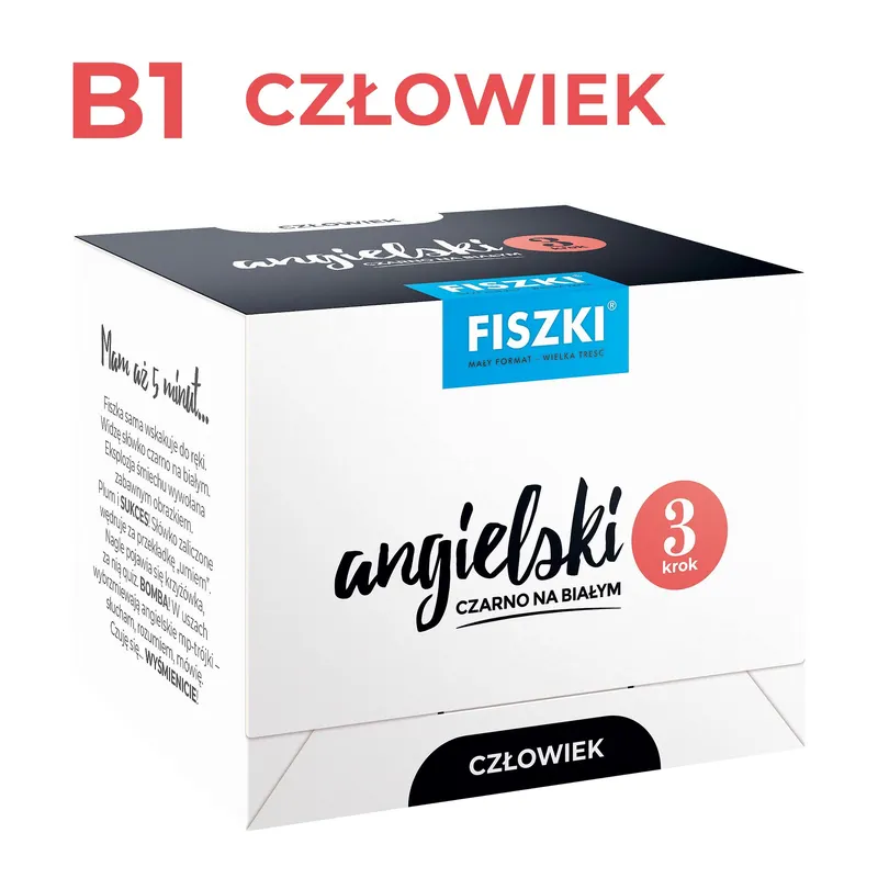 FISZKI - język angielski - Człowiek - krok 3 (poziom B1)