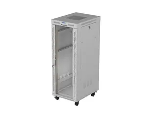 Lanberg Szafa instalacyjna rack stojąca 19" 32U 600x800 szara drzwi przeszkolne LCD ( Flat pack)