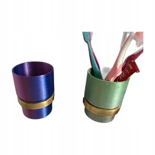 Uchwyt na Szczoteczki i Pastę do Zębów Glass Mug Toothbrush Holder