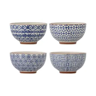 Zestaw 4 misek Bloomingville Blue Stoneware Karine, 13 cm
