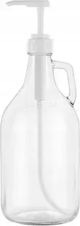 Szklany dozownik z pompką 1,9 l Twist-&-Lock na płyn do prania i mydło