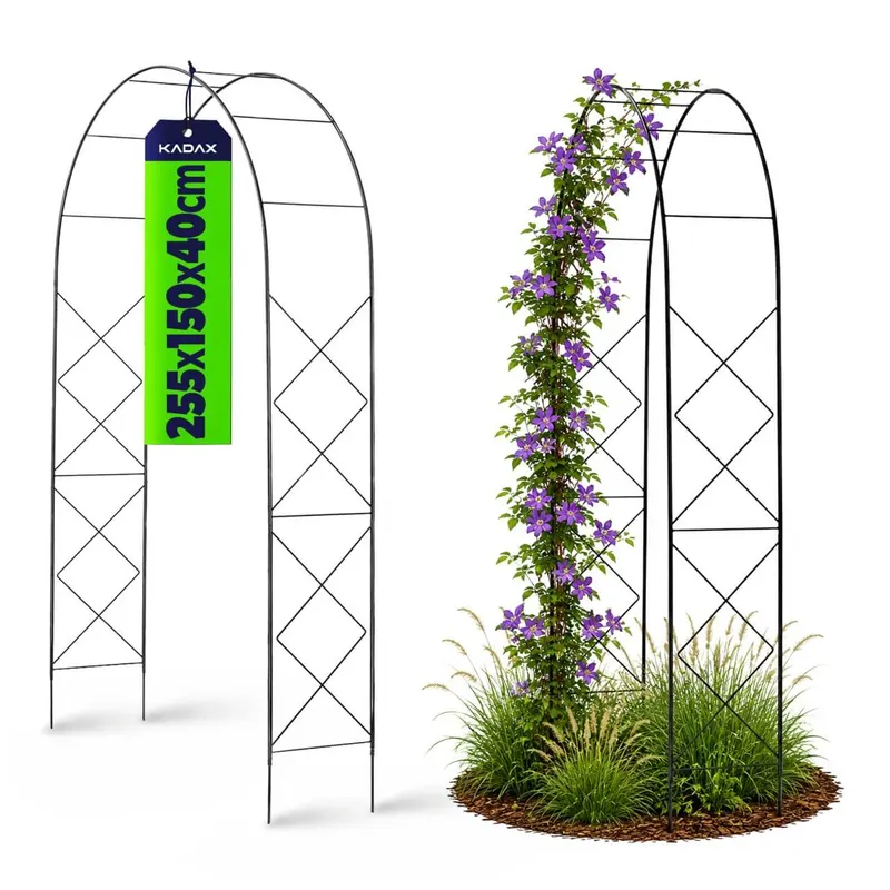 Pergola metalowa "Atri" 255 cm, czarna