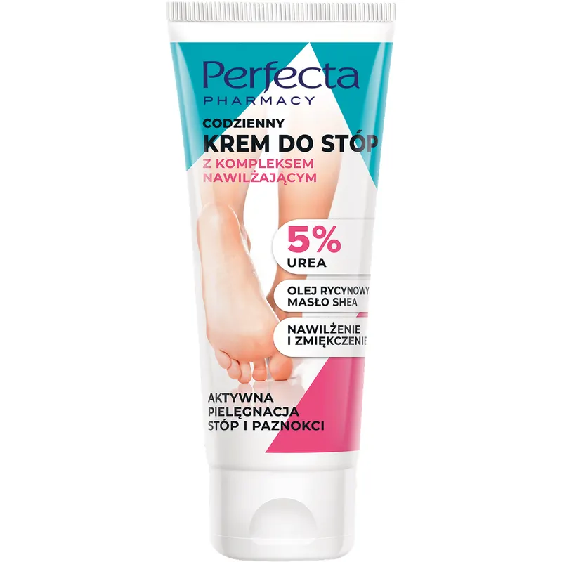 Perfecta Pharmacy Codzienny krem do stóp z kompleksem nawilżającym 5% urea