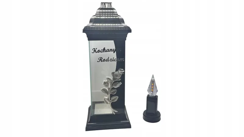 Kapliczka z napisem"Kochanym Rodzicom"+LED fotowoltaiczny