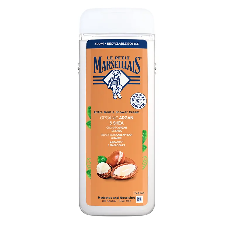 Le Petit Marseillais Kremowy Żel pod Prysznic Argan Bio Masło Shea 400ml