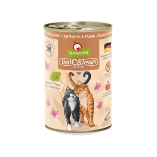 GRANATAPET DeliCATessen Indyk i bażant - mokra karma dla kota - 400g