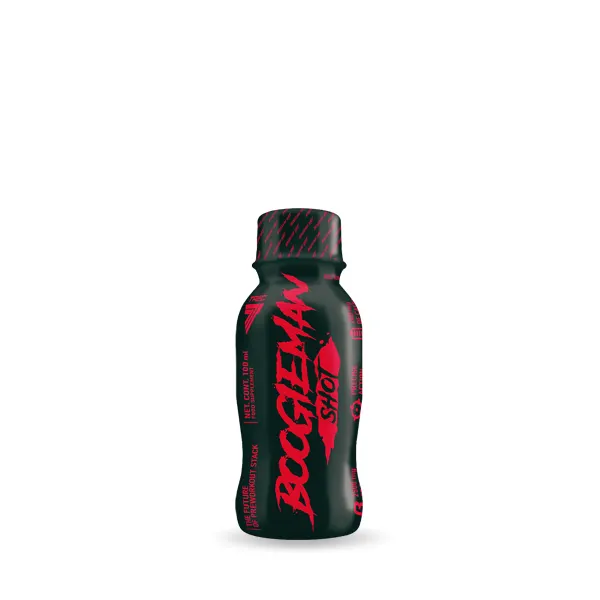 BOOGIEMAN SHOT BUBBLE GUM | shot przedtreningowy o smaku gumy balonowej - Smak gumy balonowej - 100 ml
