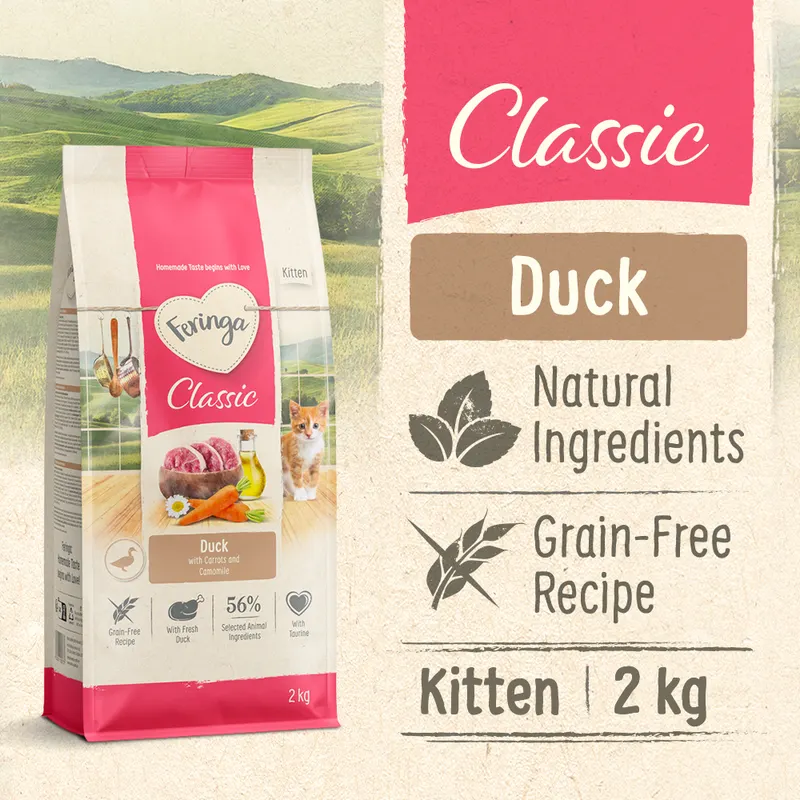 Feringa Kitten Classic, kaczka - NOWOŚĆ: 10 kg (5 x 2 kg)
