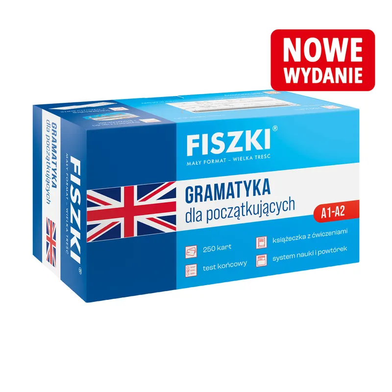 FISZKI - język angielski - Gramatyka dla początkujących (poziom A1-A2)