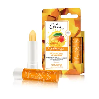 Celia olejkowy balsam do ust Mango z masłem shea i olejem z awokado 4 g