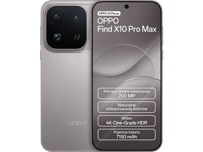 Smartfon OPPO Find X10 Pro Max 5G 12 GB/ 512 GB Tytanowy