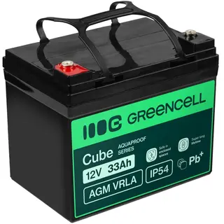 Green Cell Akumulator AGM VRLA 12V 33Ah IP54