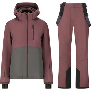 Zestaw kurtka narciarska i spodnie narciarskie Whistler Drizzle, damski, kolor huckleberry