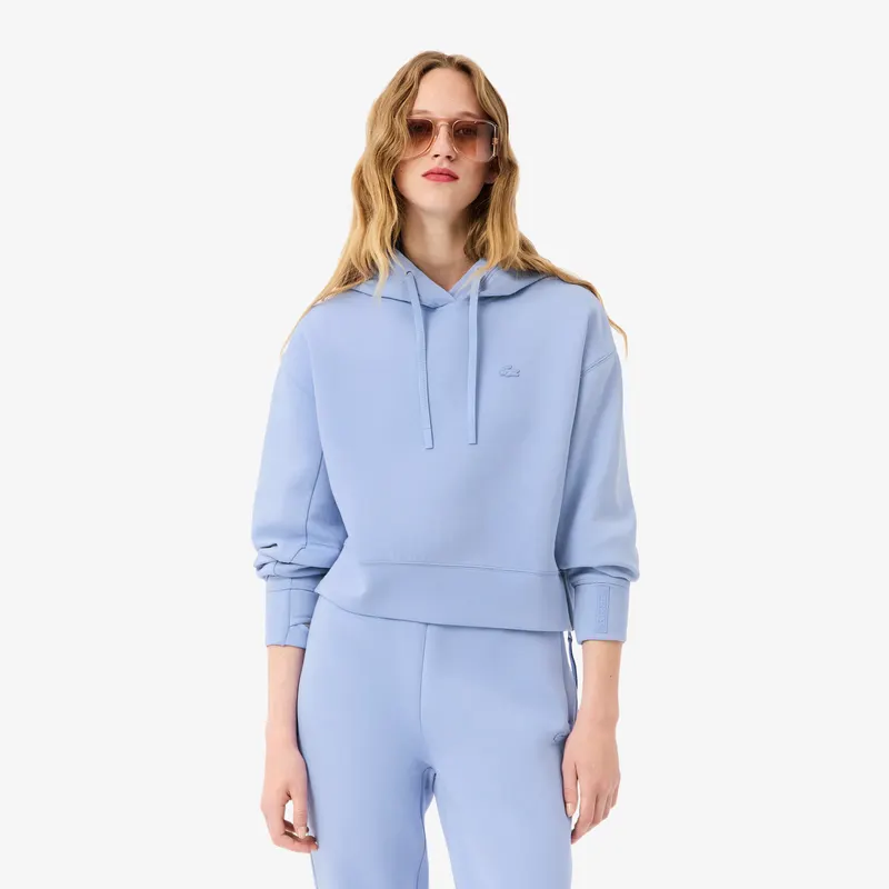 Lacoste Krótka Bawełniana Bluza Z Kapturem