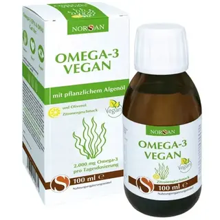 Norsan Omega-3 Vegan Olej z Alg Roślinnych W Płynie Smak Cytrynowy 100 ml